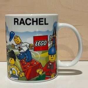 LEGO 2006 Orlando Personalized “Rachel” Souvenir Coffee Mug EUC